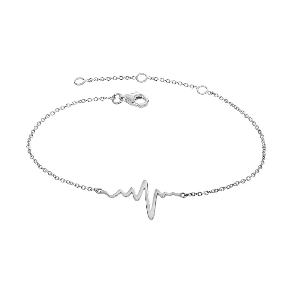 Armband i &auml;kta silver