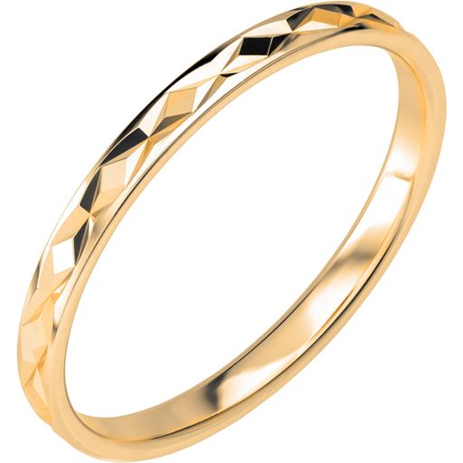 Förlovningsring i 9K guld 2mm, 57