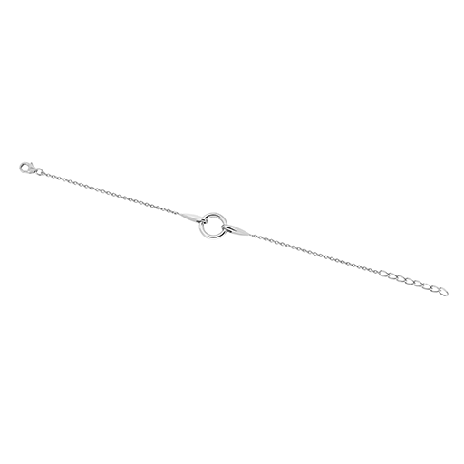 Armband i &auml;kta silver