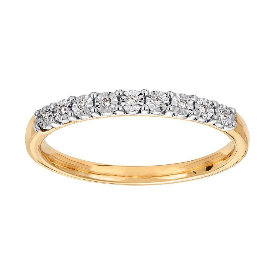 Diamantring i 18K guld, 18.0