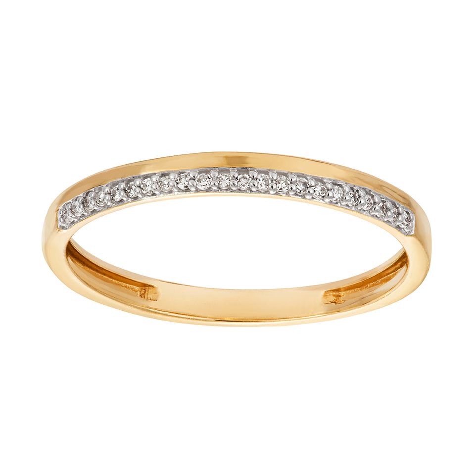 Diamantring i 18K guld, 18.0