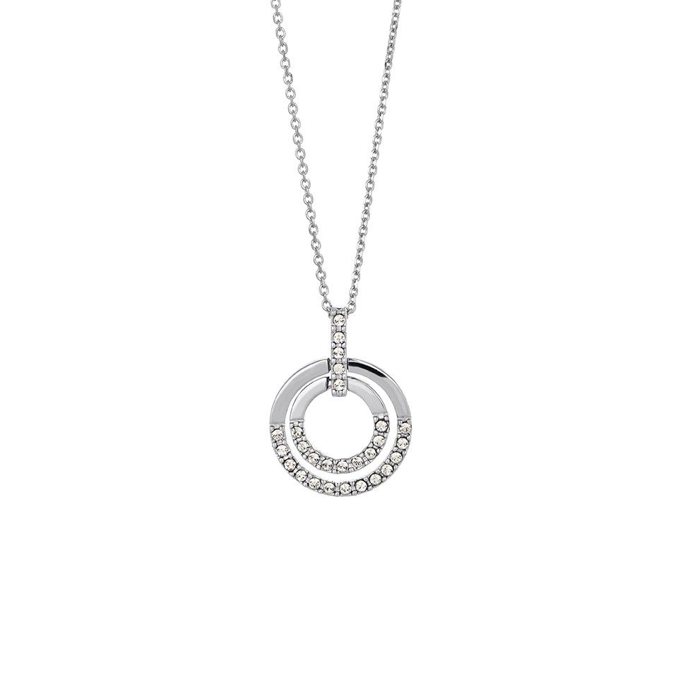 Halsband i &auml;kta silver