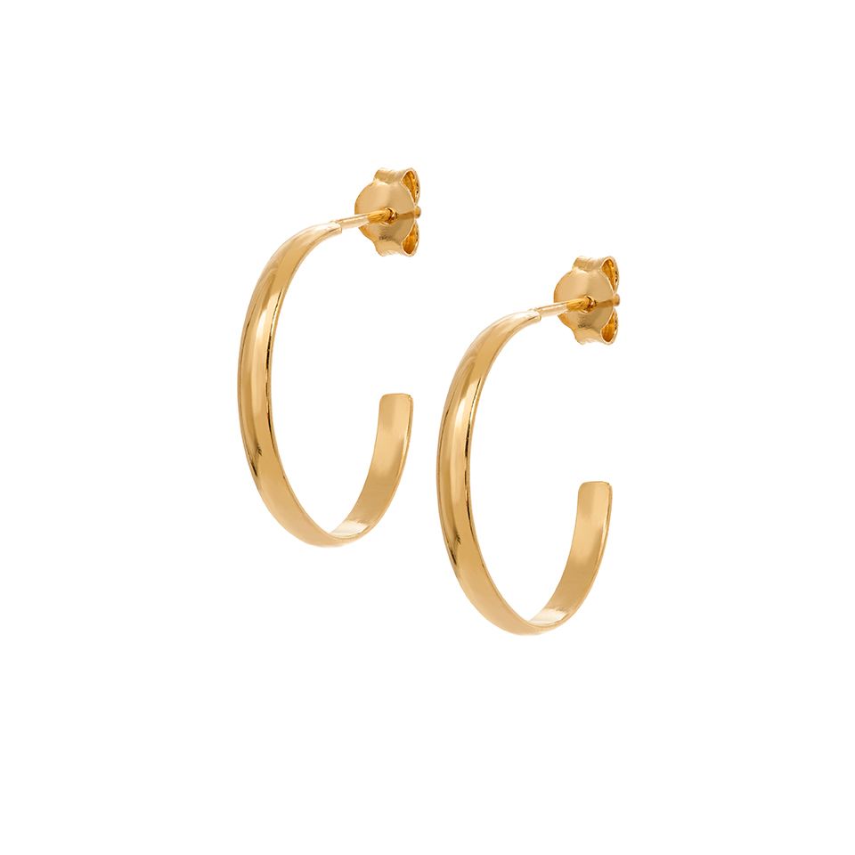 Örhängen i förgyllt äkta silver