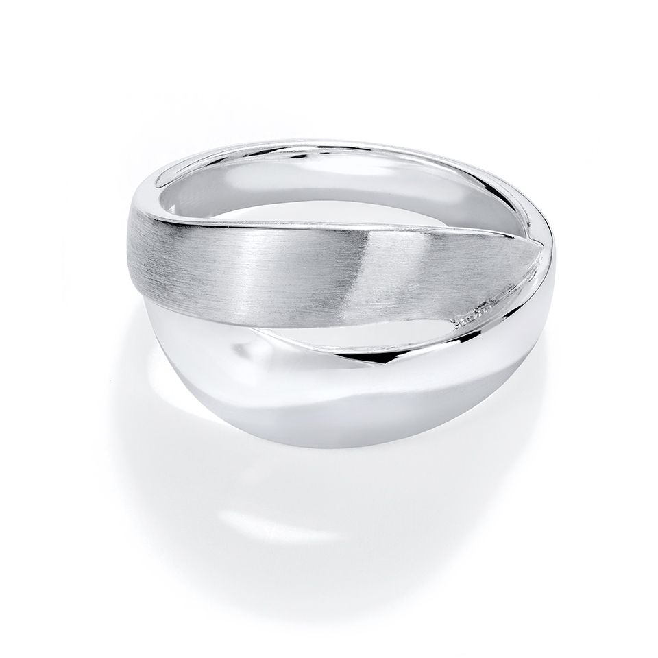 Ring i &auml;kta silver, 17.0