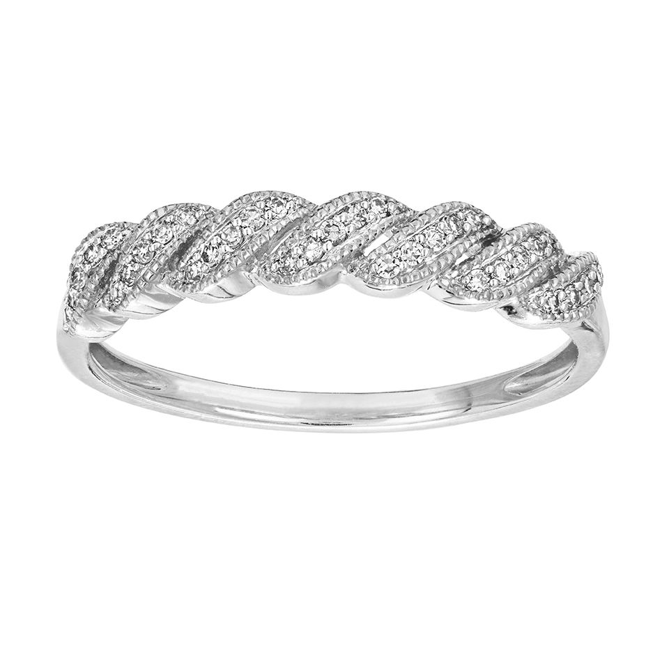 Diamantring i 18K guld, 16.0