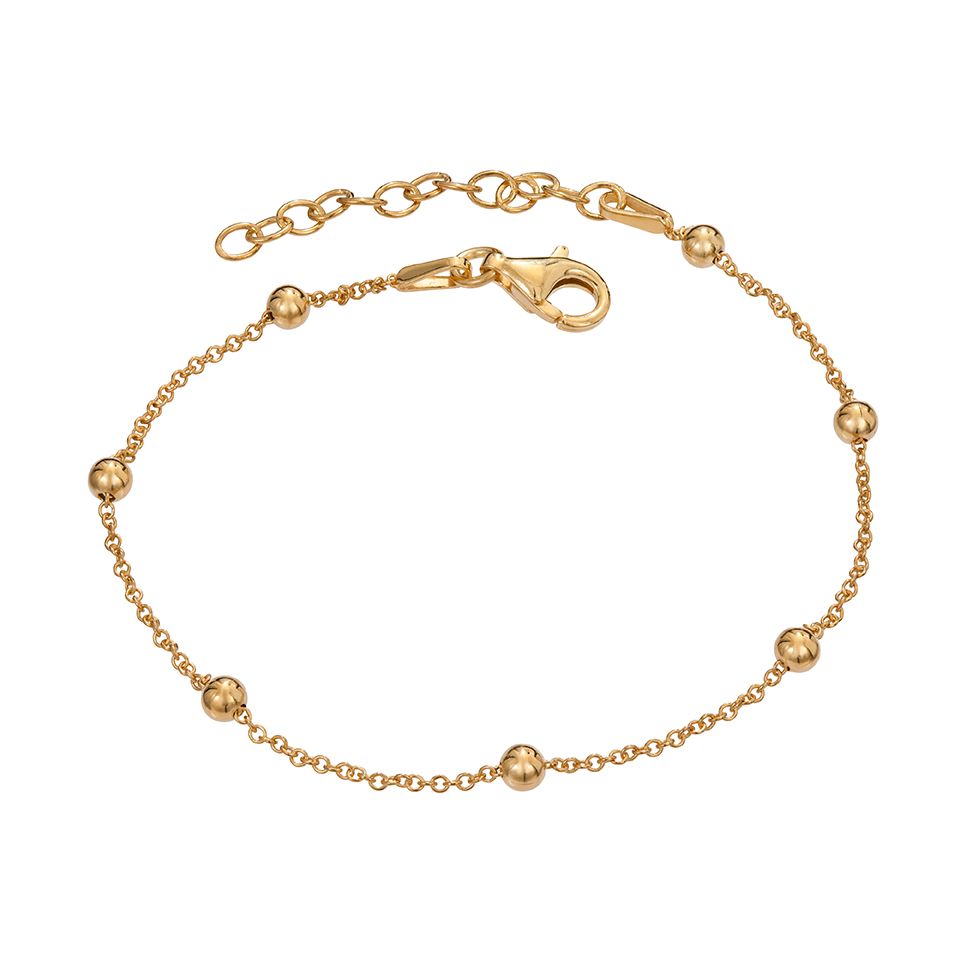 Armband i &auml;kta silver