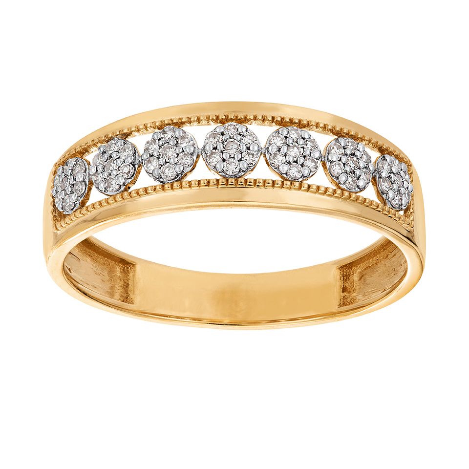 Diamantring i 18K guld, 16.0