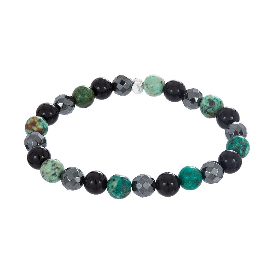 Armband i &auml;kta silver