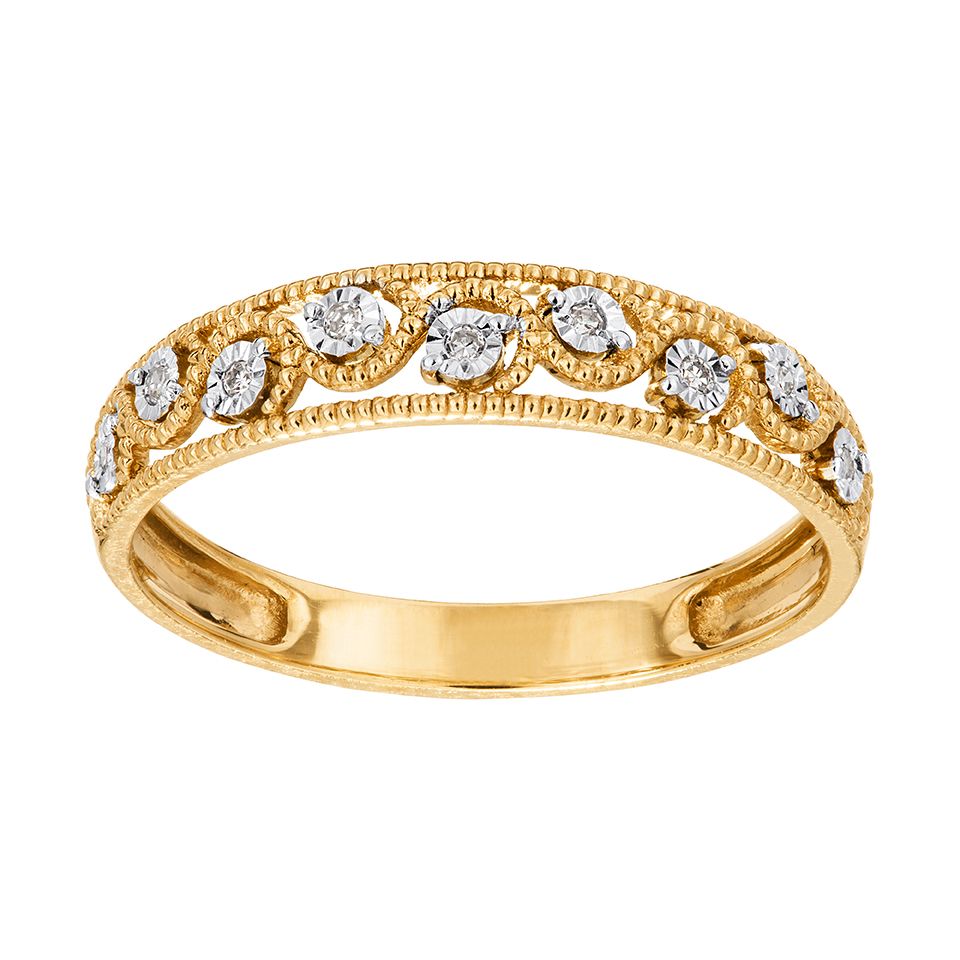 Diamantring i 18K guld, 15.0