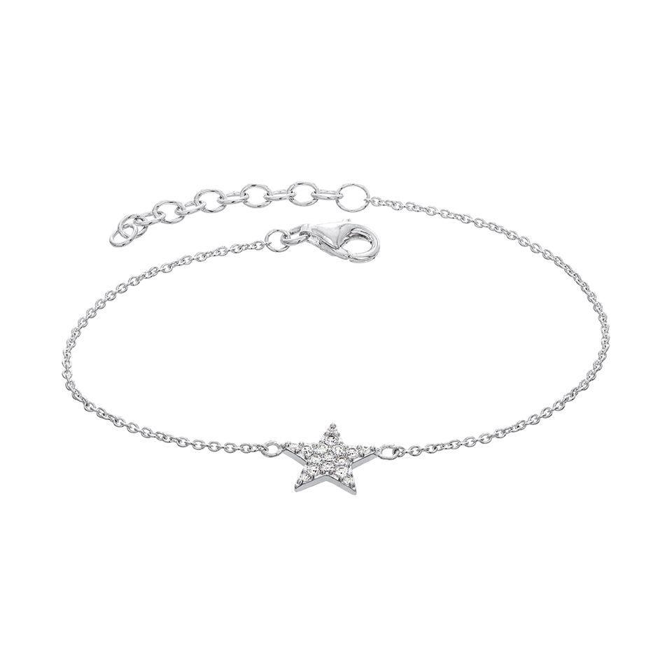 Armband i &auml;kta silver