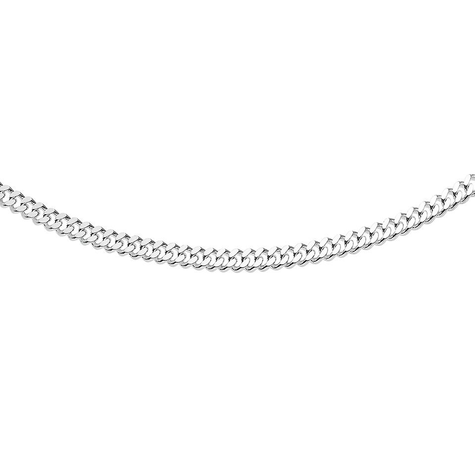 Halsband i äkta silver 55cm - Guldfynd