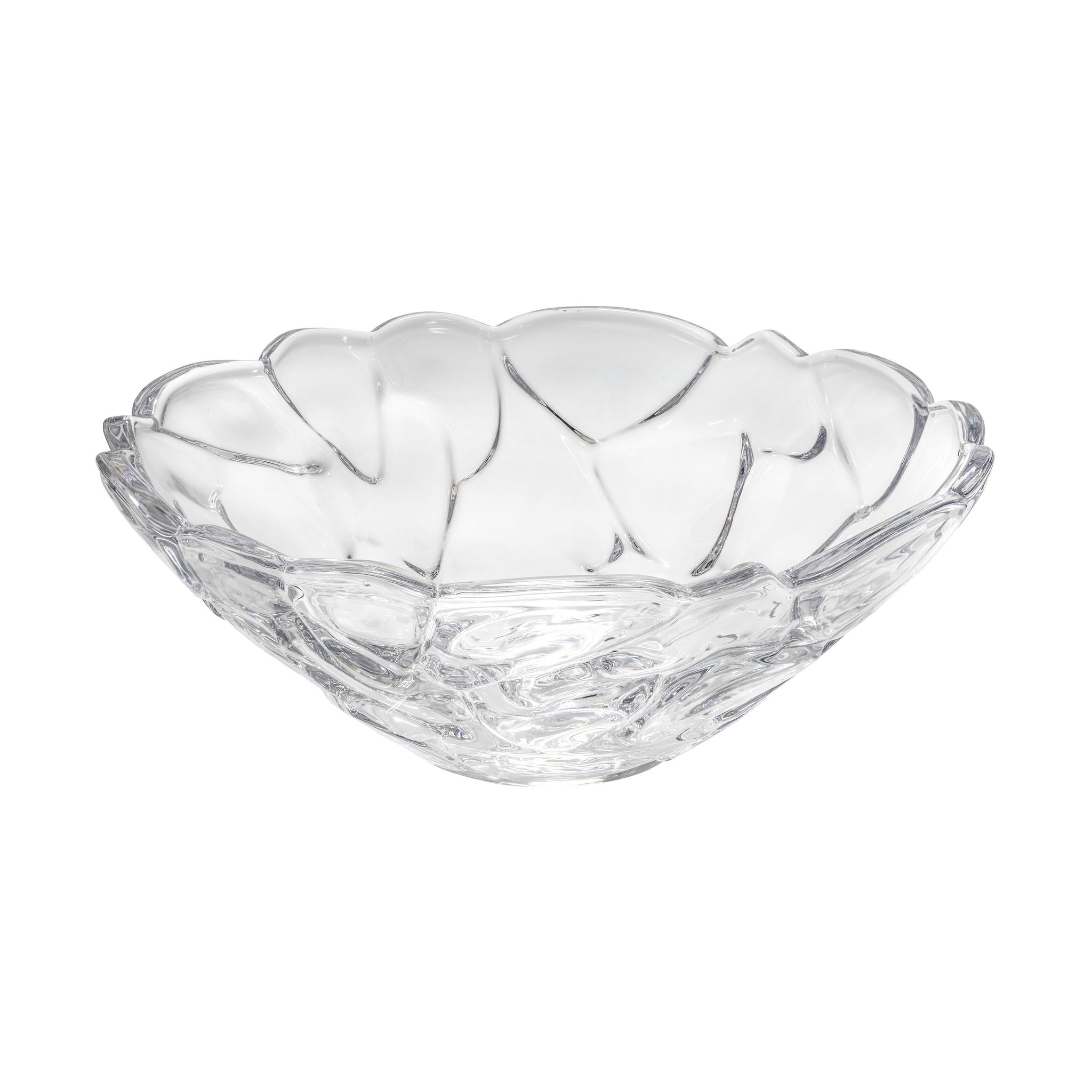 Glasskål i ofärgat glas.