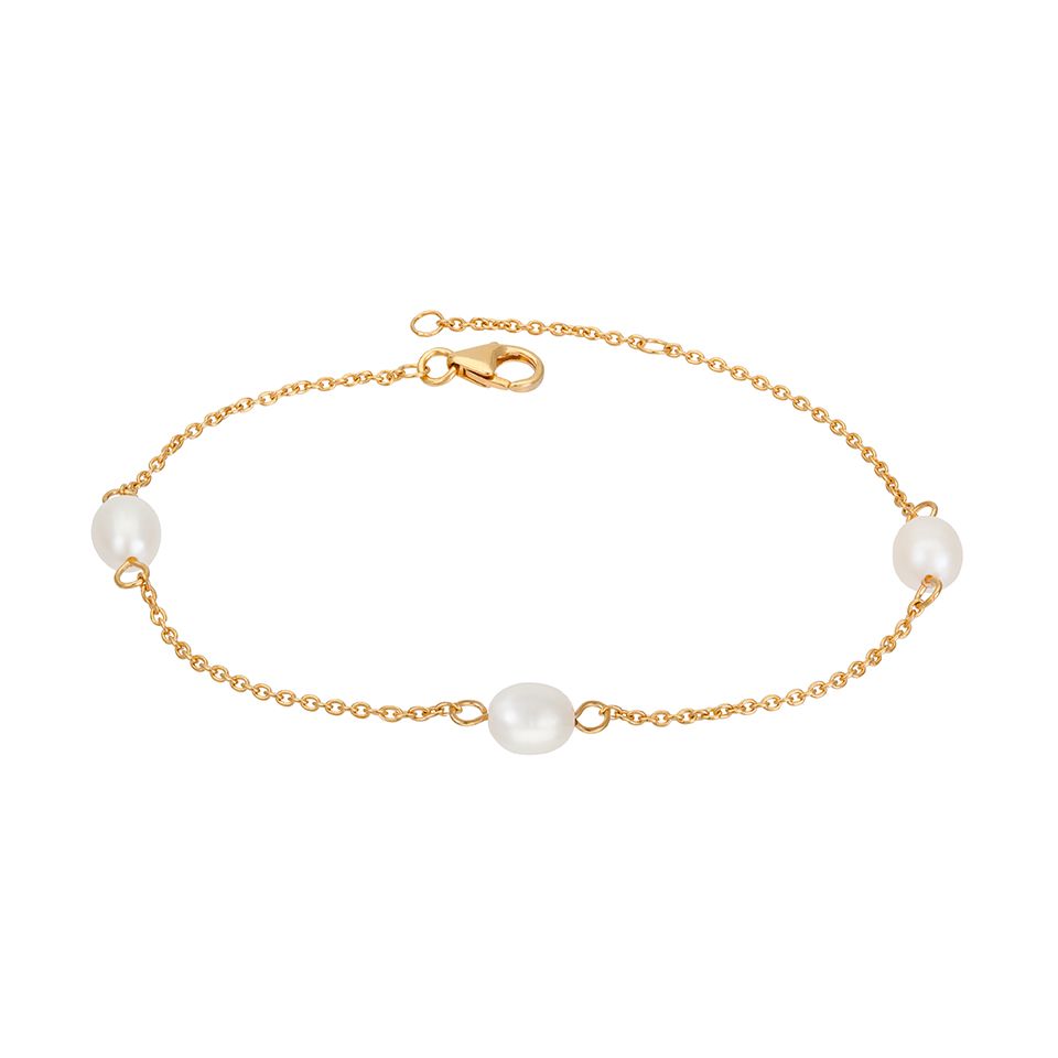 Armband i &auml;kta silver