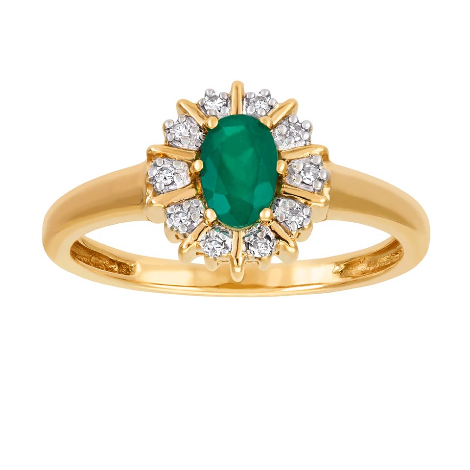 Diamantring i 18K guld, 15.0