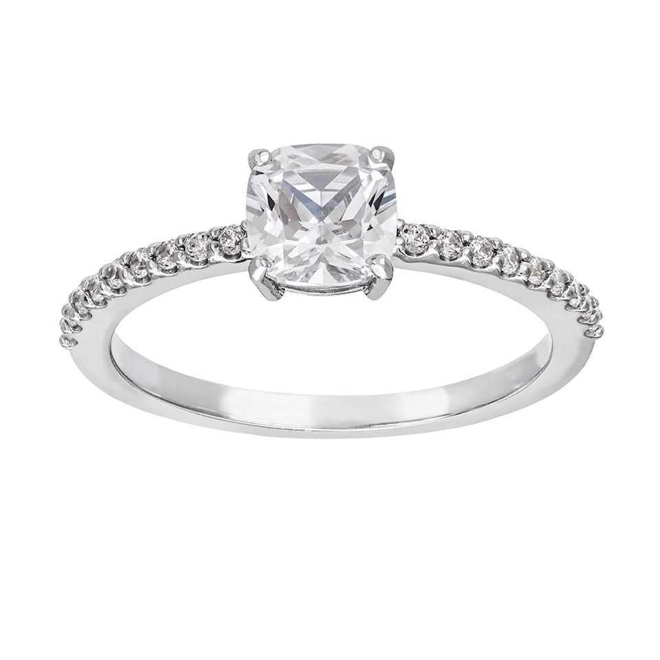 Ring i &auml;kta silver, 19.0