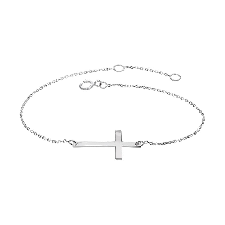 Armband i &auml;kta silver