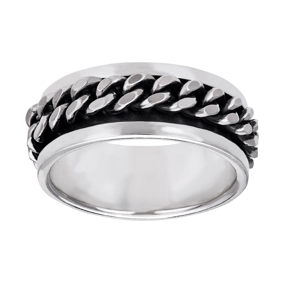 Ring i &auml;kta silver, 21.0