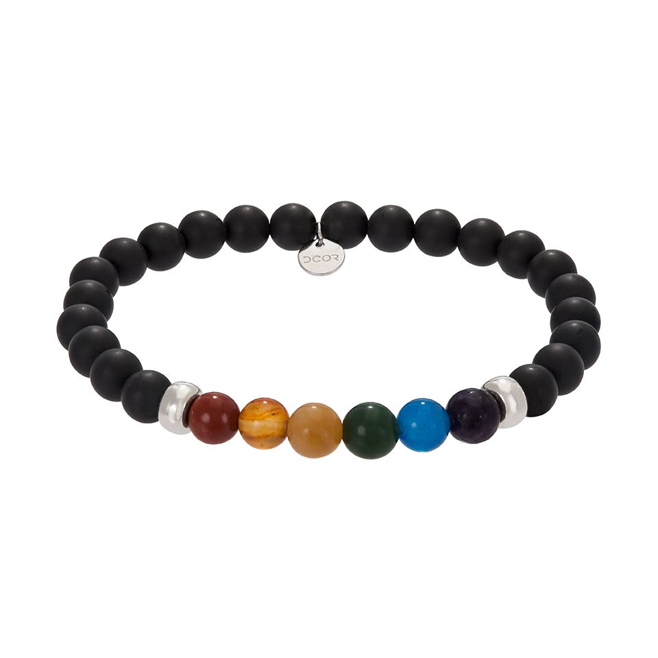 Armband i &auml;kta silver 18cm