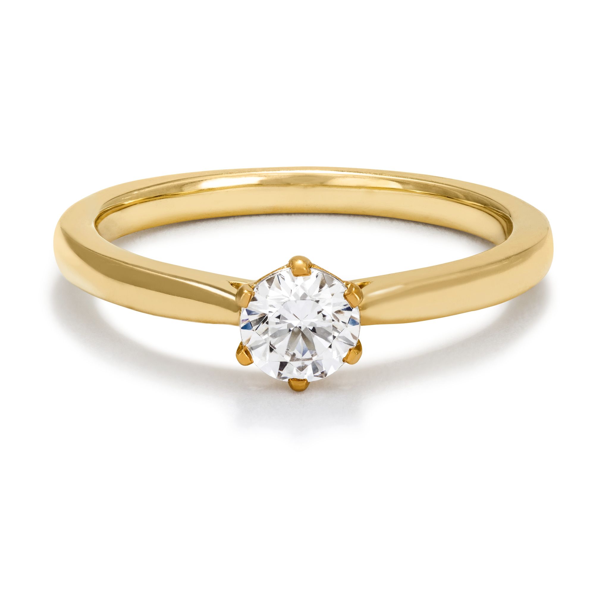 Ring med labbodlad diamant Polaris, 18.0