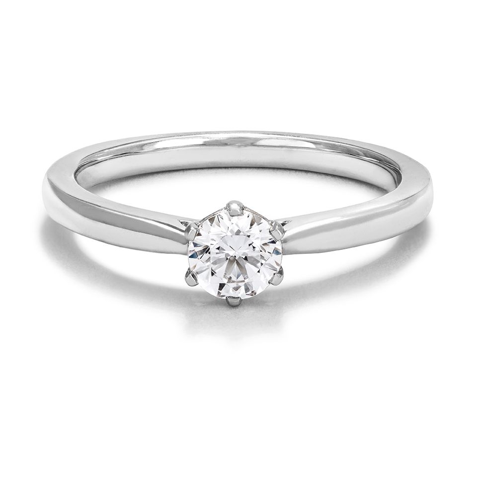 Ring med labbodlad diamant Polaris, 16.0