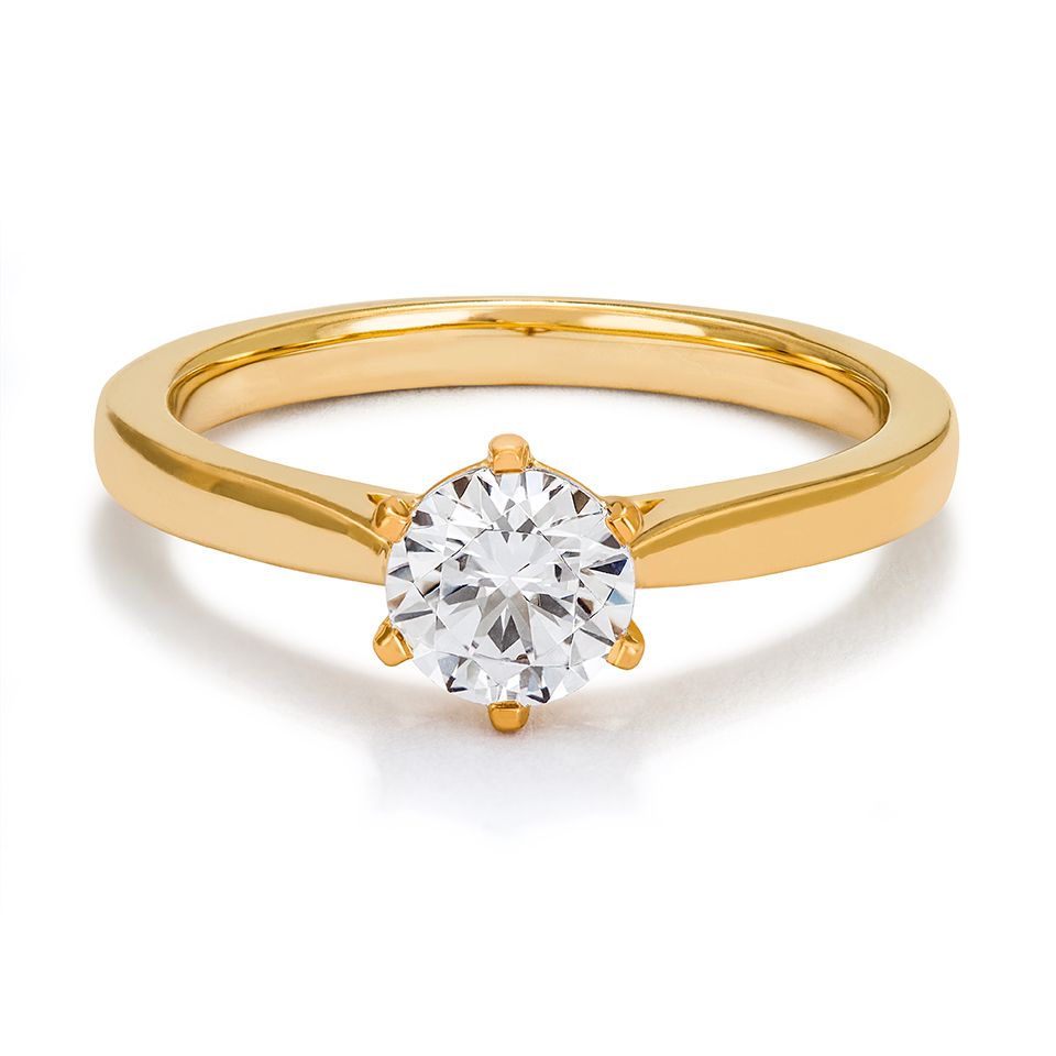 Ring med labbodlad diamant Polaris, 15.0 - Guldfynd