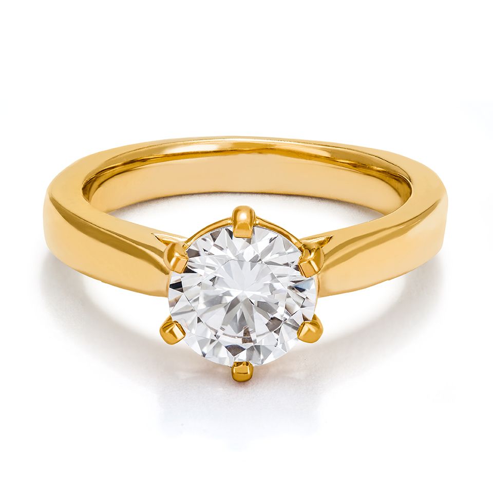 Ring med labbodlad diamant Polaris, 18.0