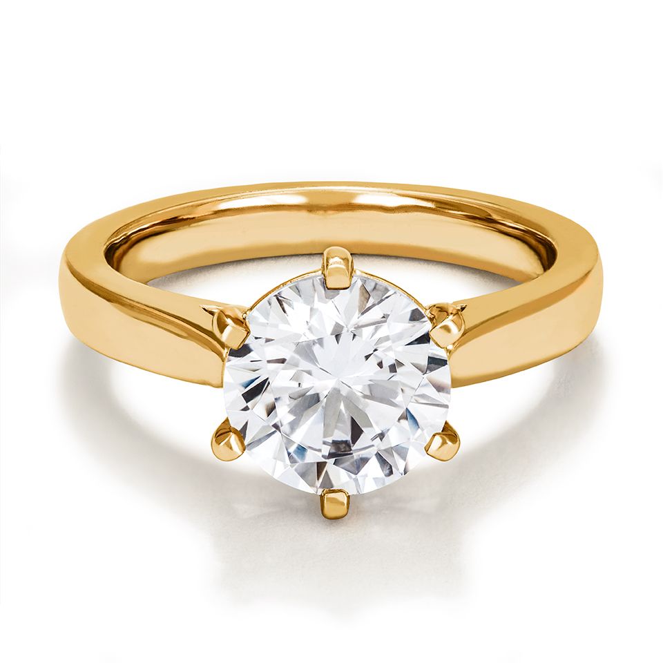 Ring med labbodlad diamant Polaris, 17.0