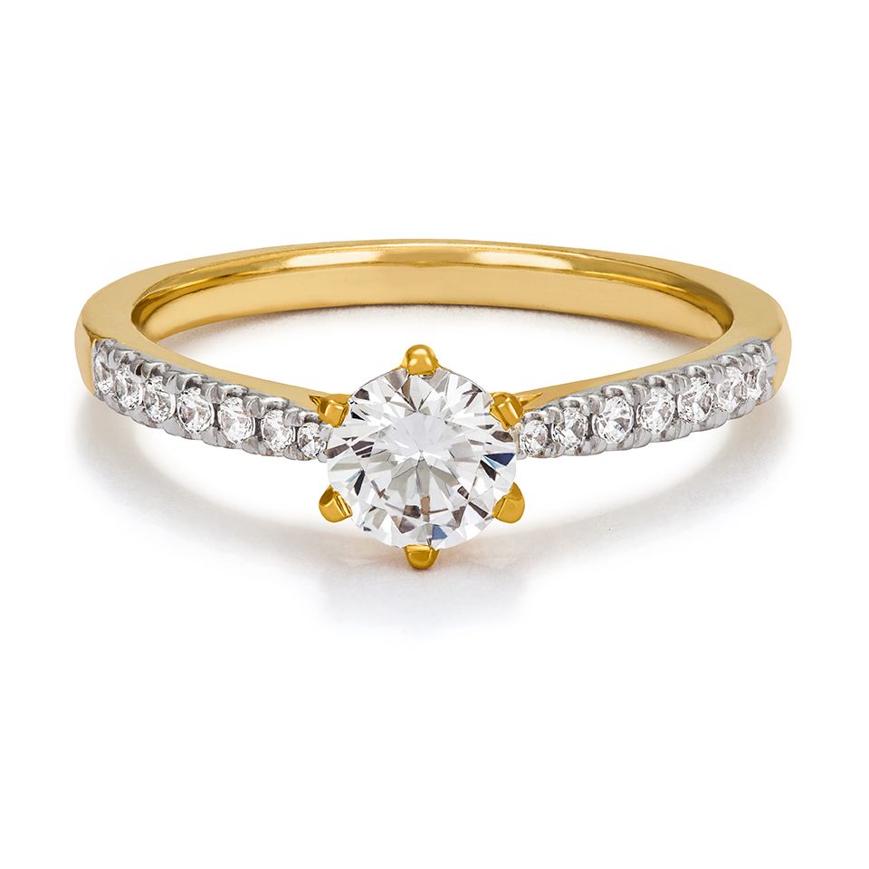 Ring med labbodlade diamanter Vega, 19.0