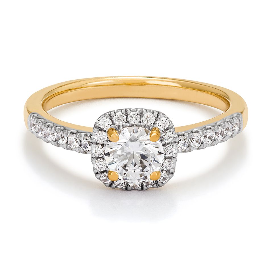Ring med labbodlade diamanter Sirius, 15.0