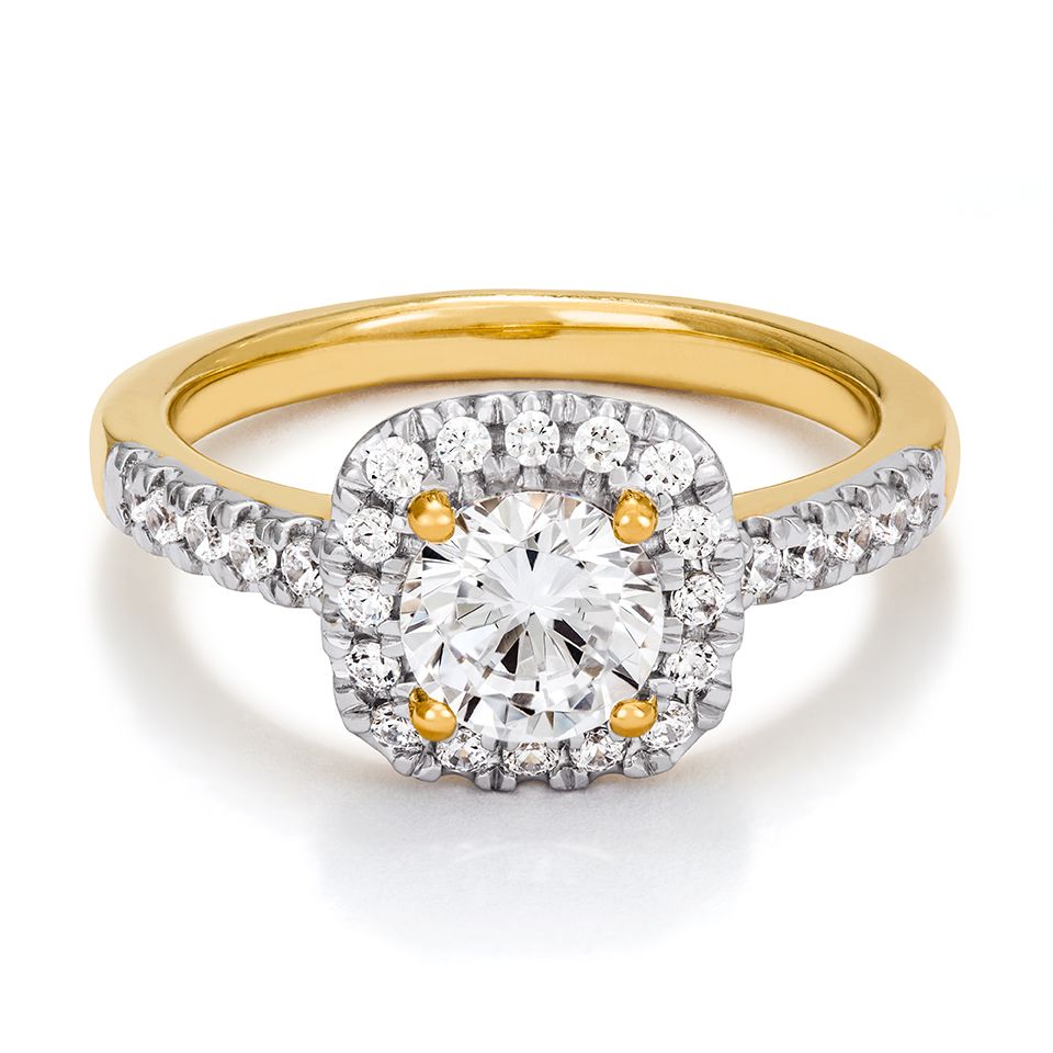 Ring med labbodlade diamanter Sirius, 15.0