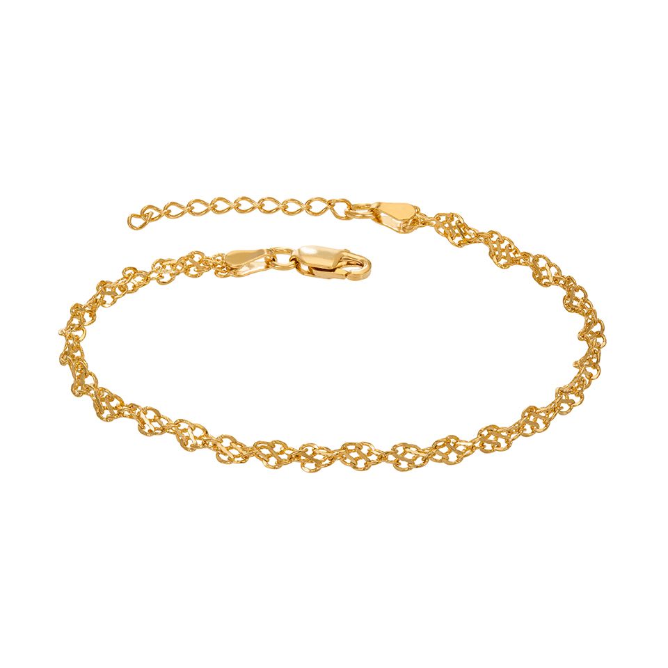 Armband i &auml;kta silver