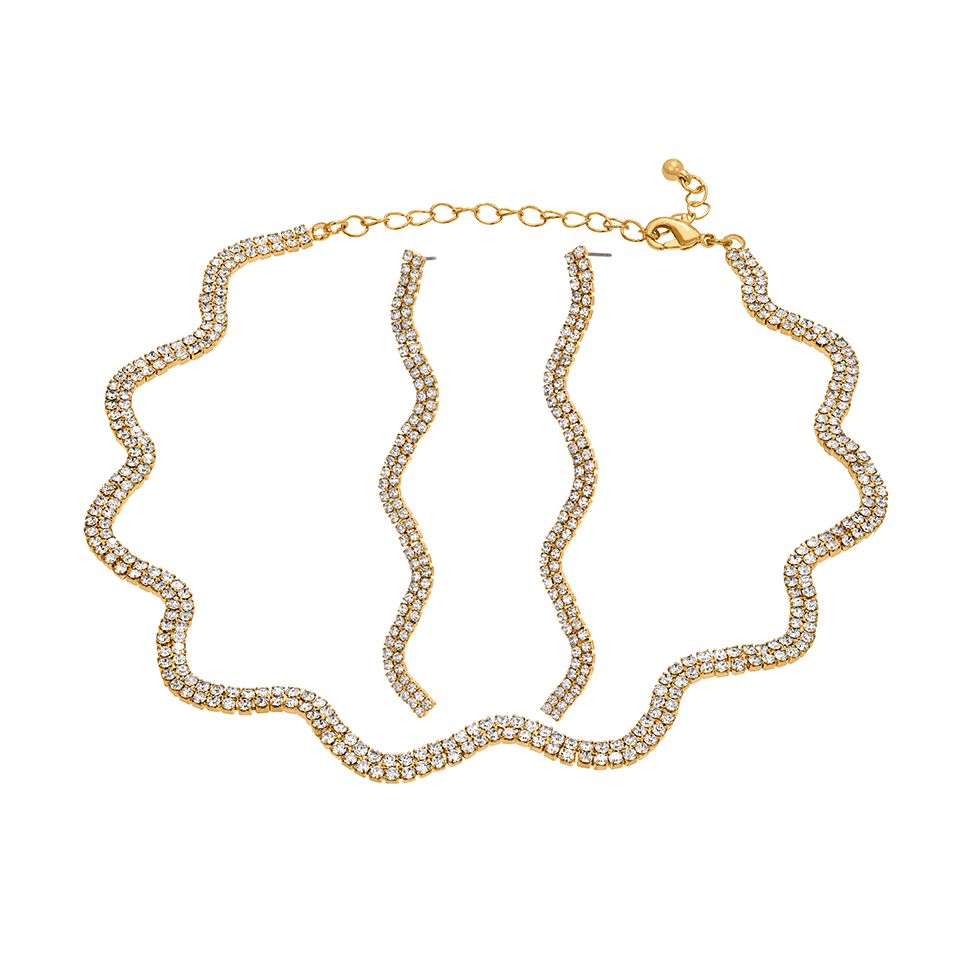 Set med halsband och örhängen - Guldfynd