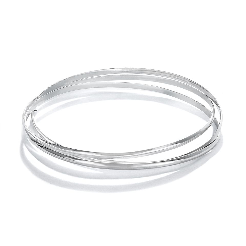 Armring i &auml;kta silver