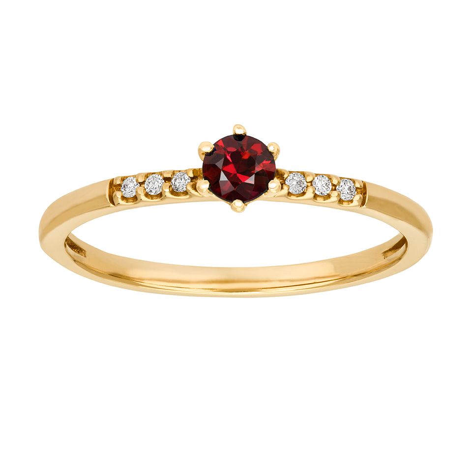 Diamantring i 18K guld, 18.5