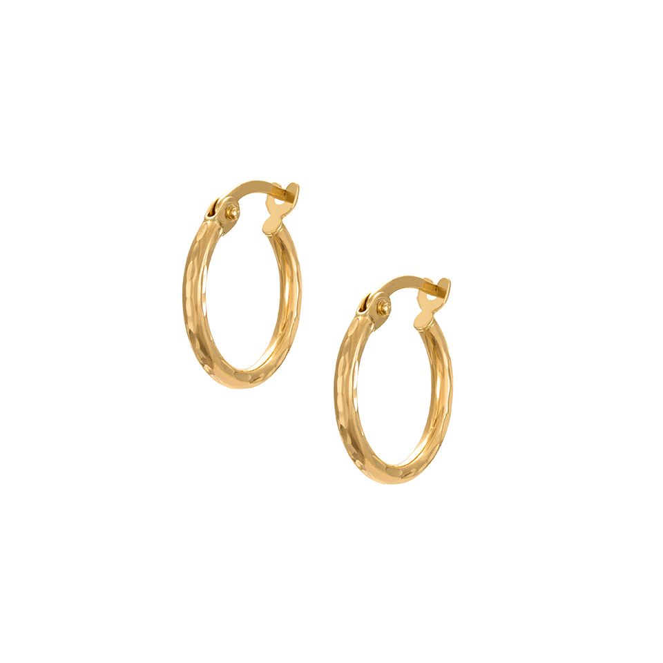 Örhängen i 18K guld 10mm