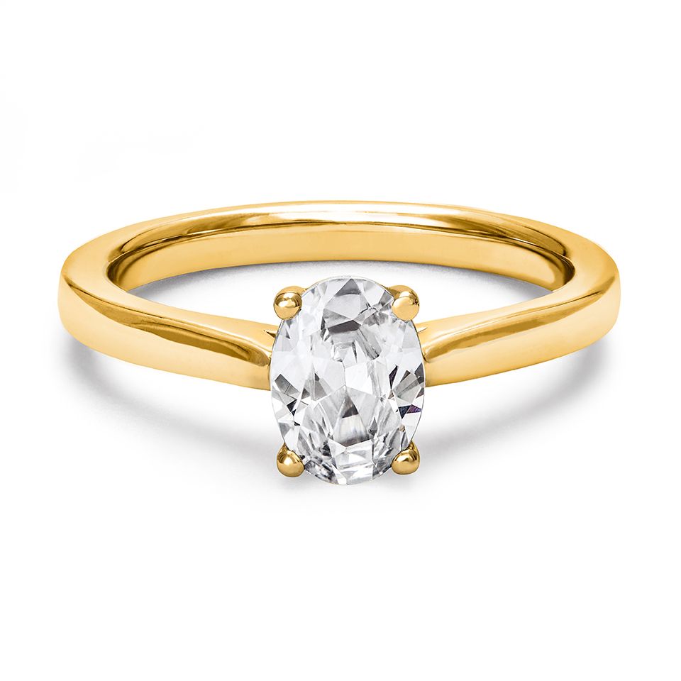 Ring med labbodlad diamant Electra, 16.0