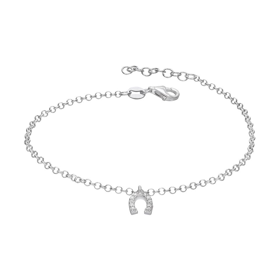 Armband i &auml;ka silver