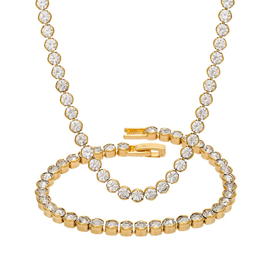 Set med halsband och armband Hedvig - Guldfynd