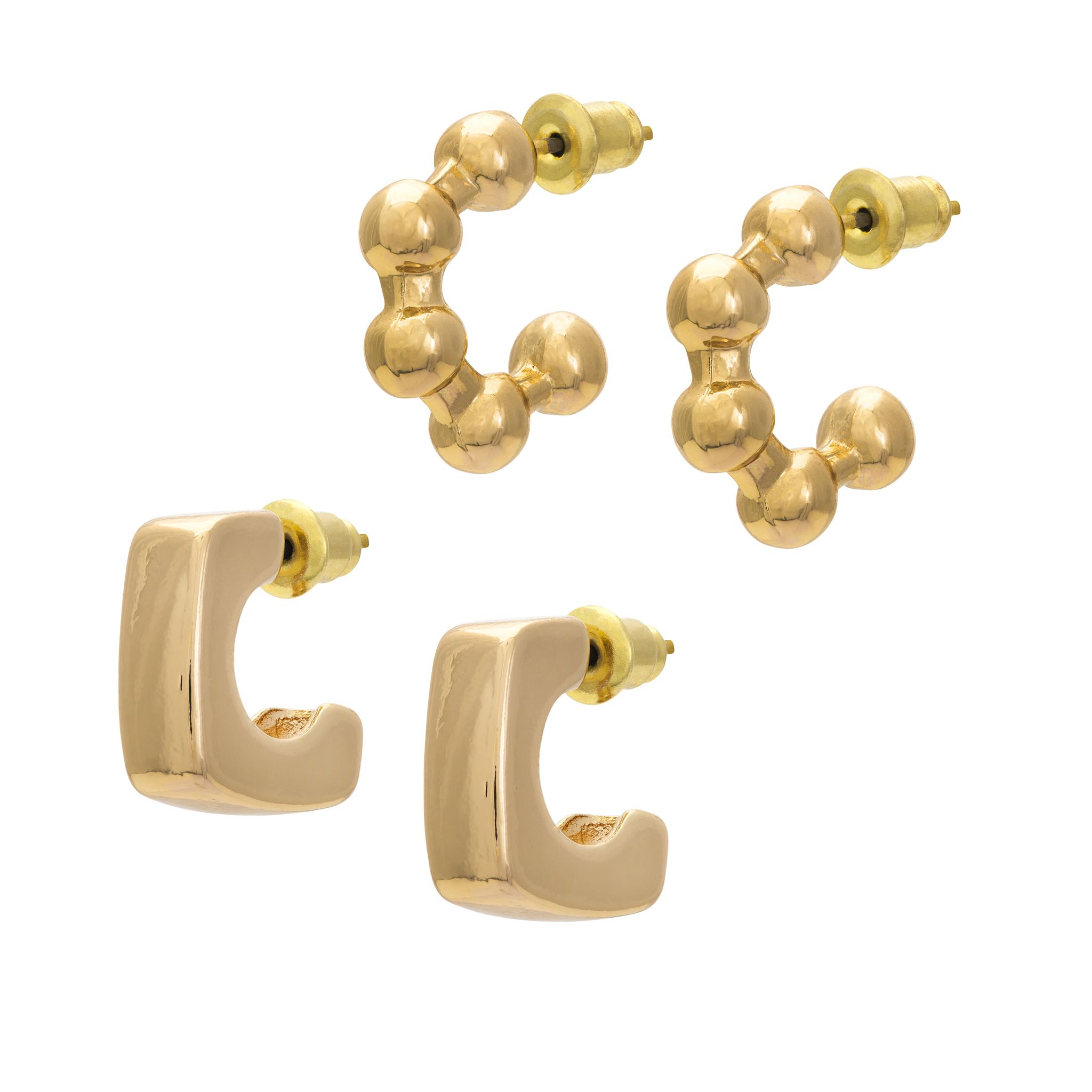 Örhängen i återvunnen metall