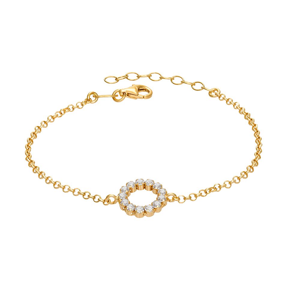 Armband i &auml;kta silver