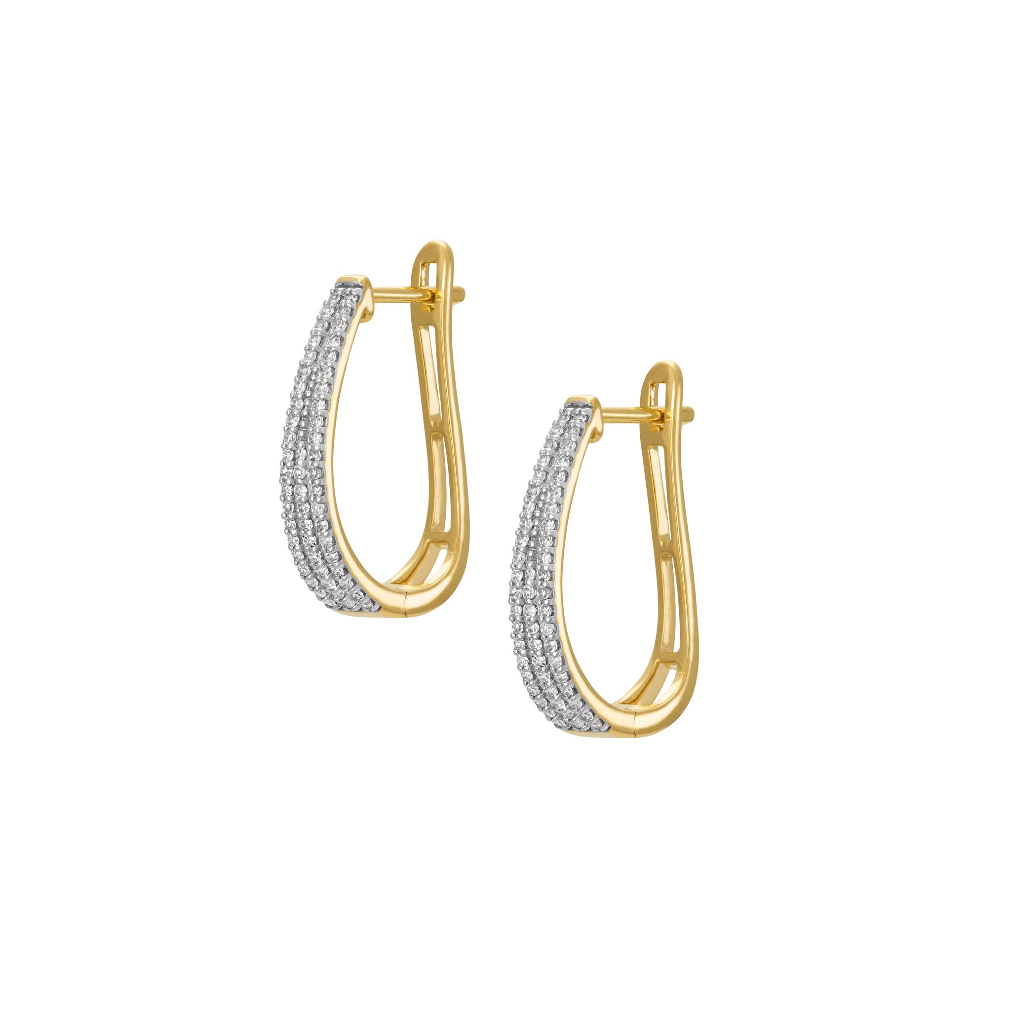 Diamantörhängen i 18K guld