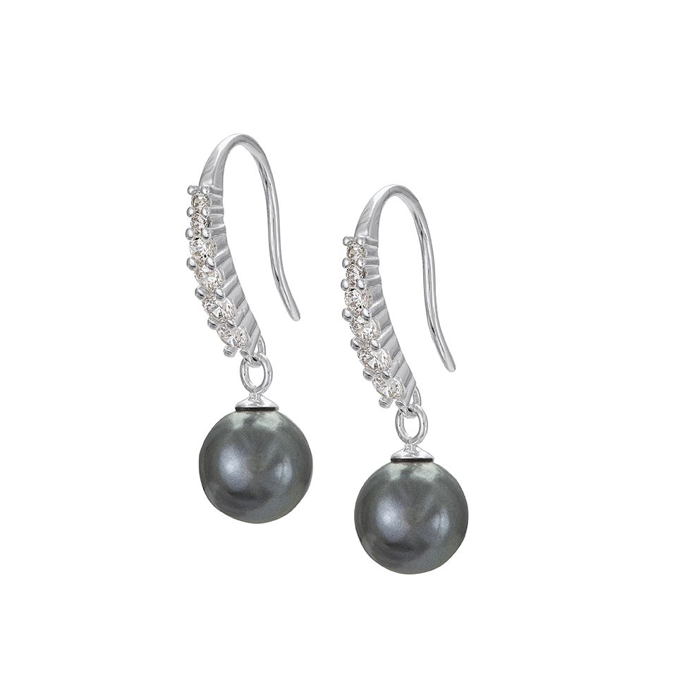 Pärlörhängen i äkta silver