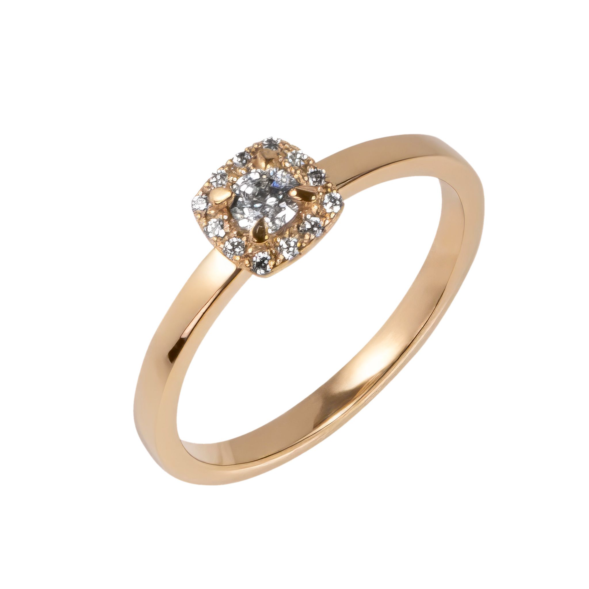 Diamantring i 18K guld, 64