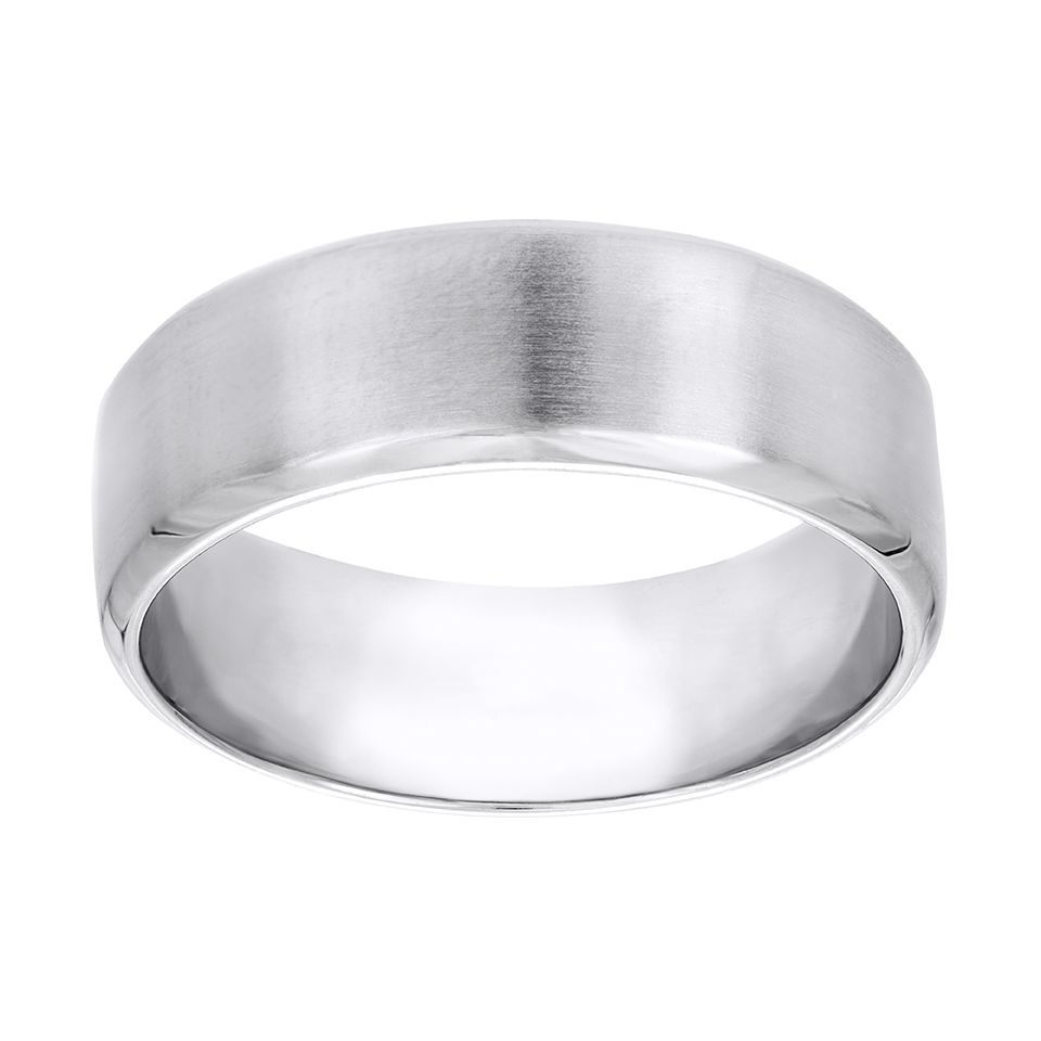 Matt ring i äkta silver, 18.0