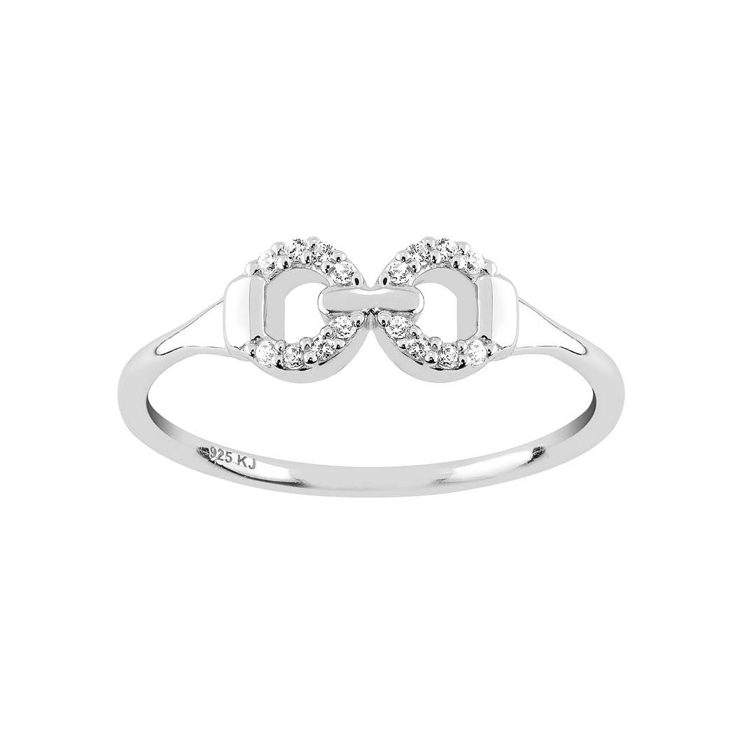 Ring i äkta silver, 17.0