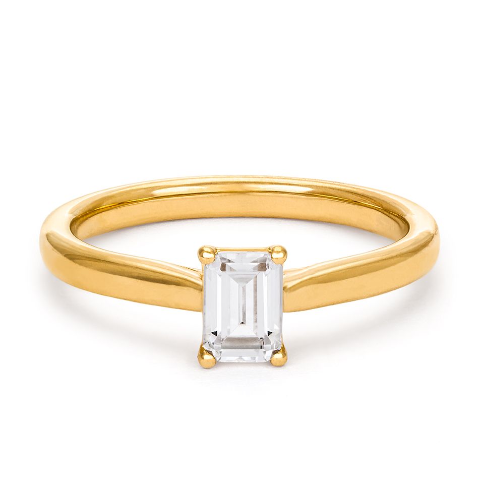 Ring med labbodlad diamant Stella, 15.0 - Guldfynd