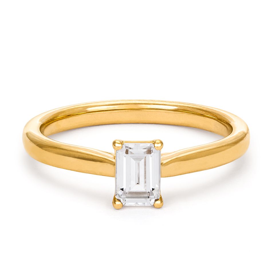 Ring med labbodlad diamant Stella 18.5