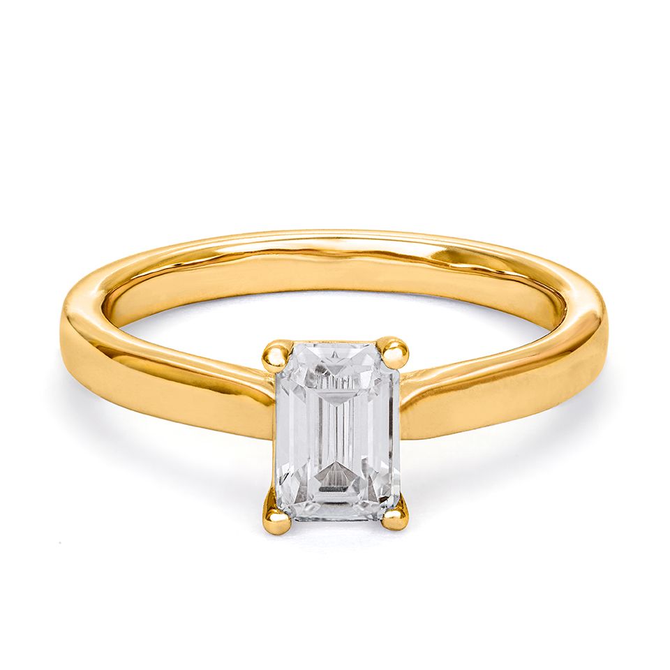 Ring med labbodlad diamant Stella, 15.0 - Guldfynd