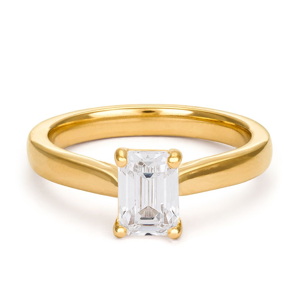 Ring med labbodlad diamant Stella, 18.0