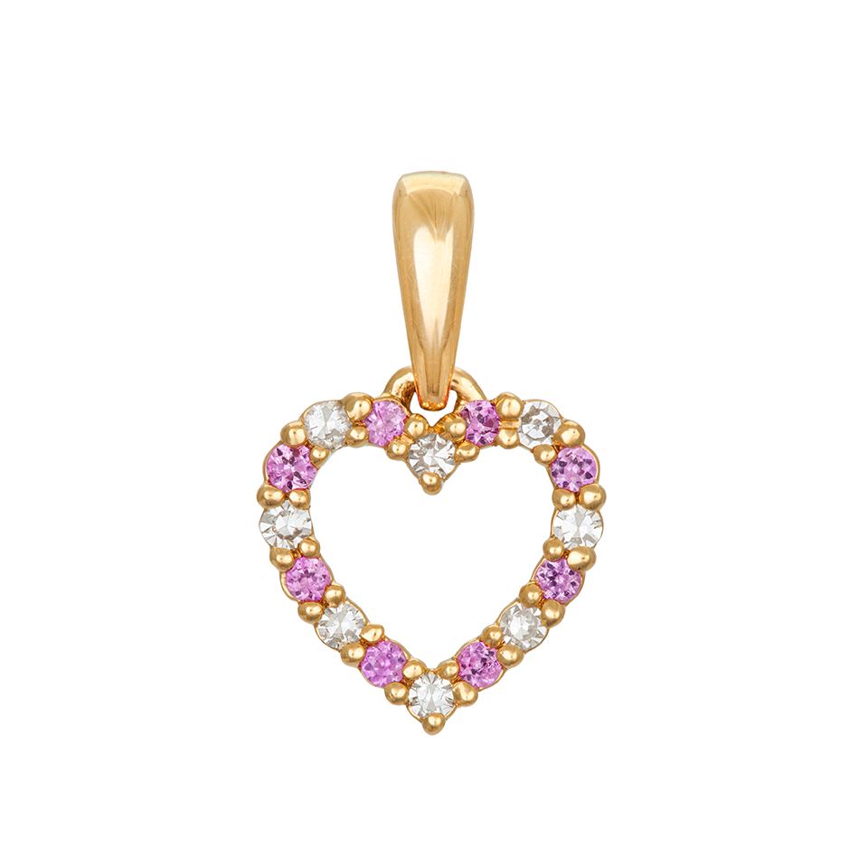 Diamanthänge i 18K guld - Hjärta